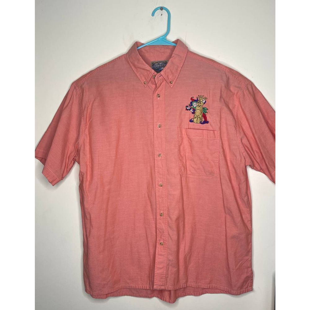 Dunbrooke Coral Embroidered Jester VTG XL‎